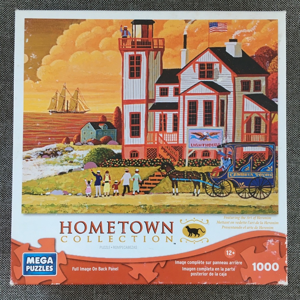 'Sunset Visit' Hometown Collection 1000 Piece Puzzle COMPLETE